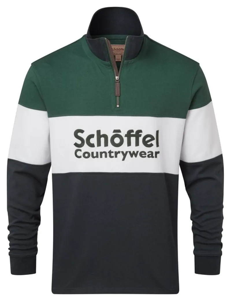 Schoffel Unisex Exeter Heritage 1/4 Zip Navy